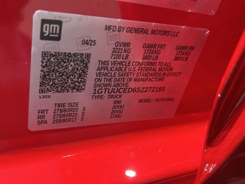 2025 GMC Sierra 1500 Elevation 1GTUUCED6SZ272165
