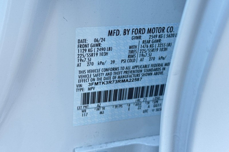 2024 Ford Mustang Mach-E Premium 3FMTK3R73RMA22587