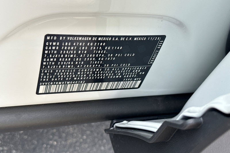 2026 Volkswagen Tiguan 2.0T S 3VVCR7RM9TM040162
