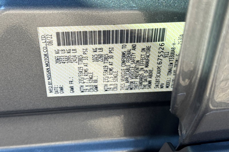 2023 Nissan Rogue SL 5N1BT3CAXPC675526