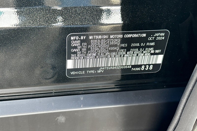 2025 Mitsubishi Outlander PHEV SE JA4T5VA94SZ003548