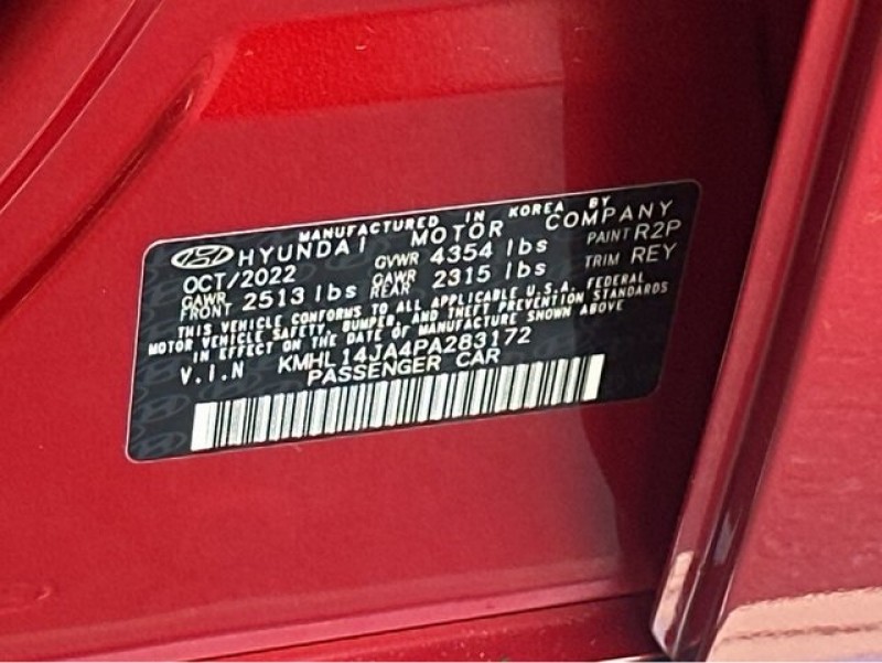 2023 Hyundai Sonata SEL KMHL14JA4PA283172