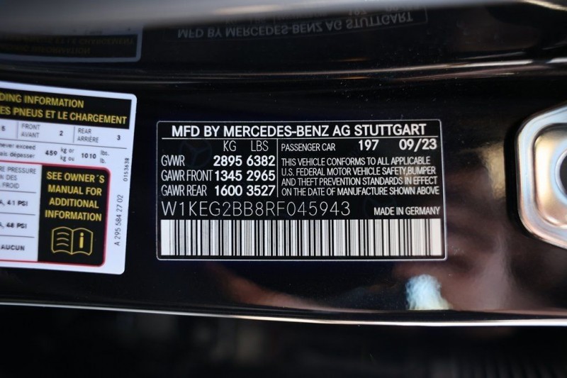 2024 Mercedes-Benz EQE 350+ Sedan W1KEG2BB8RF045943