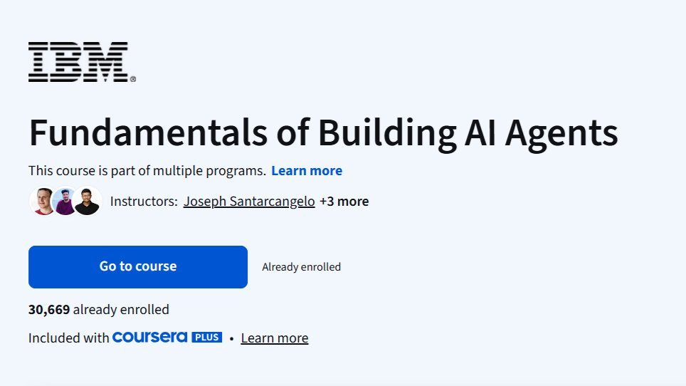 This one was SO much fun! Just finished IBM's course on building AI Agents! 🙌 Learned how to create agents that don't just talk  they actually do things. Used LangChain to build agents that call tools, run calculations, analyze data, and even query databases using plain language. Explored LCEL for building structured workflows and got hands-on with both manual and built-in agents. The future of AI is agentic, and I'm excited to be building in that direction! 🚀 🔧 Skills: AI Agents · LangChain · Tool Calling · LCEL · SQL Agents · Python