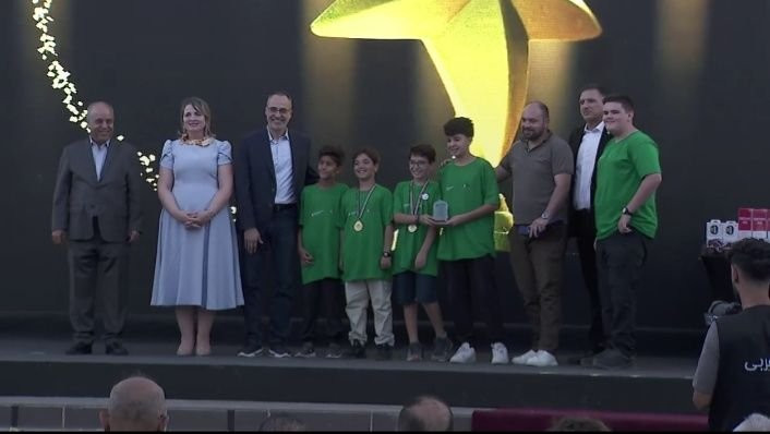 The moment my students and I won the JOYS competition for outstanding teamwork