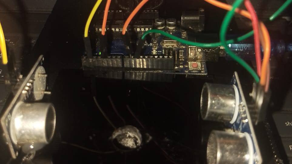 A small computer I built that transmits information using ultrasonic waves.