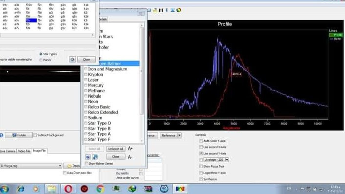 While I was working on analyzing star data from my home.