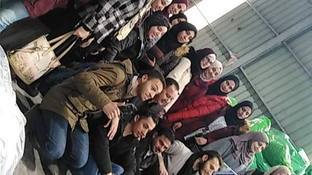 My colleagues and I volunteer with the clothing bank