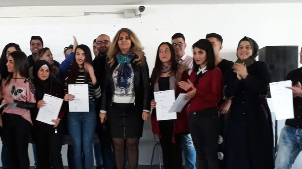 Celebrating media literacy course completion and prize winners.