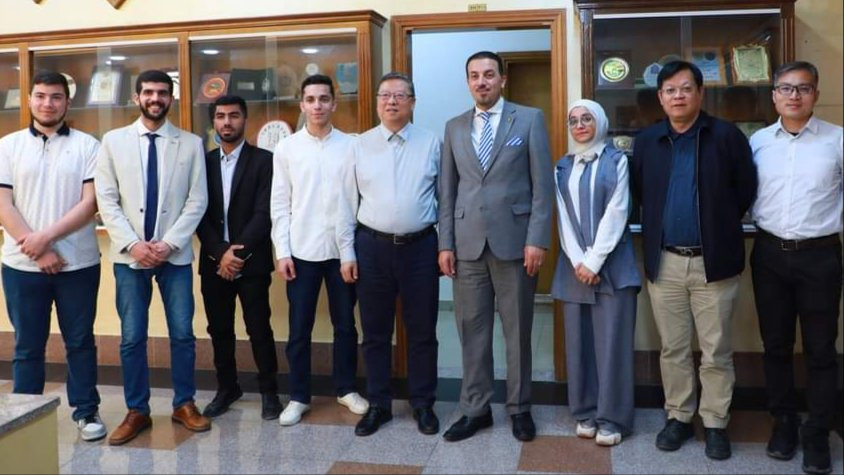 My friends & I meeting representatives of Bejin University, at presidency building of ZU, It was an Honor. April-24th-2024