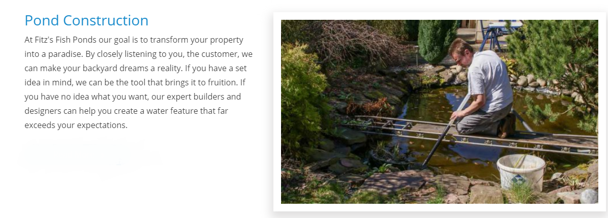 Fitz's Fish Ponds - Fish Pond Construction in New Jersey