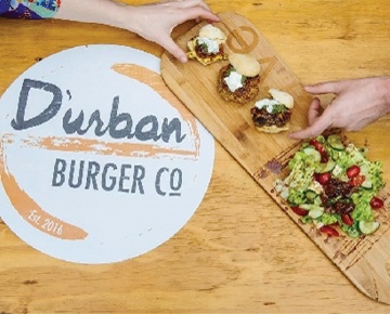 D'urban Burger Co. D'urban Burger Co. is the first sub-product of My Gourmet, created by Chef Khutso Nhlanhla Masethe. At Durban'Burger Co., food is an experience of the culture around you.