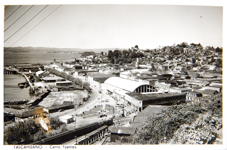 Enterreno - Fotos históricas de chile - fotos antiguas de Chile - Cerro Fuentes de Talcahuano ca. 1930