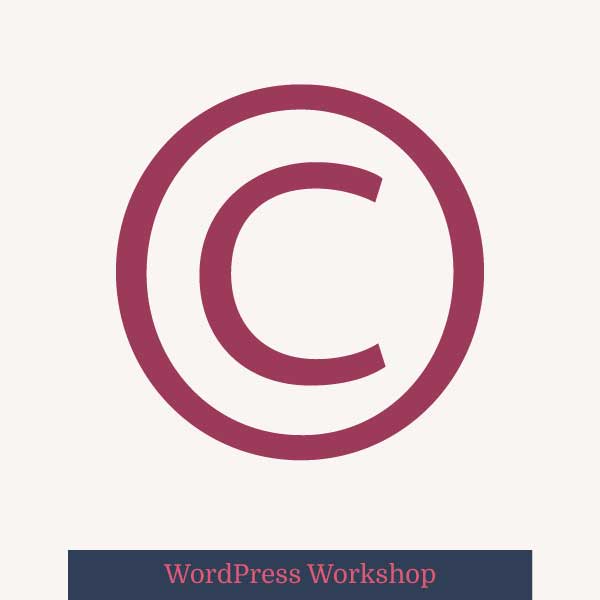 How to update your Copyright Notice on your WordPress Website's Footer