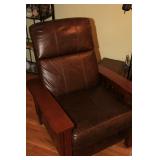 leather reclining chair