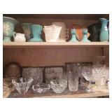 Collectible pottery and crystal