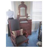 Rocker and diminutive dresser