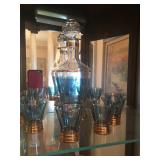 Vintage dispenser and glasses