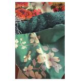 Vintage Wilender Dogwood Pattern Tablecloth, Assorted Vintage Tablecloths 