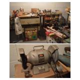 Large Assortment of Vintage Tools, Some in Original Boxes, Skil Bench Grinder 