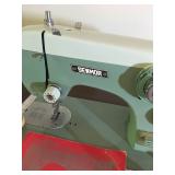 Rare Antique Sewmor ZigZag Sewing Machine (model 965) and Table