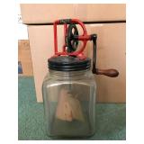 Antique butter churn. 