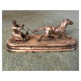 Antique pewter, Russian figures. 