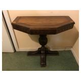 Antique table. 25” high, 25” wide. 
