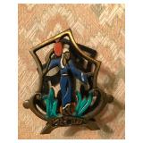 Judaica. Israeli metal napkin holder. 