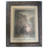 Vintage 1800s print. Signed