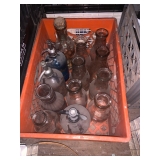 Vintage milk bottles