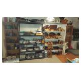 Dishes misc household items & wooden specialty items