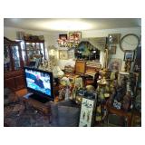 View of diningroom full of everything