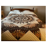 Hand Sewn Quilt, box spring and mattress