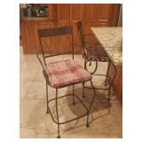 iron bar chairs (set of two)