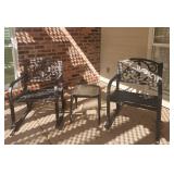 outdoor metal rockers