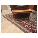small decorative wooden bench