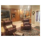 two leather recliners