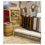 New Buffet, bench, Bookshelf & Barrel