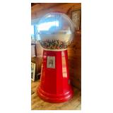 GIANT Gumball Machine! 80" Tall, 36" Wide!  Works!  Quarter a gumball