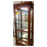 Lighted, Mirrored Back Showcase