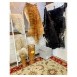 Cowhides, Sheepskin Rugs, Hand carved wooden bongo drums