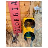 Andirons, Traffic Light, Metal Signs