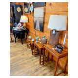 Nesting Tables, Vintage Table, Lamps, Pictures