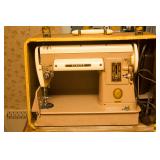 Portable singer with suitcase, gold seal, 301A NB167387 