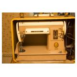 •	Portable singer with suitcase, gold seal, 301A NB167387 