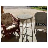 Vtg wicker