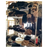 Real & faux hats, muffs, stole, gloves etc..