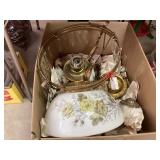 Antique hanging oil lamp
