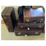 Vtg suitcases w/ Bakelite handles